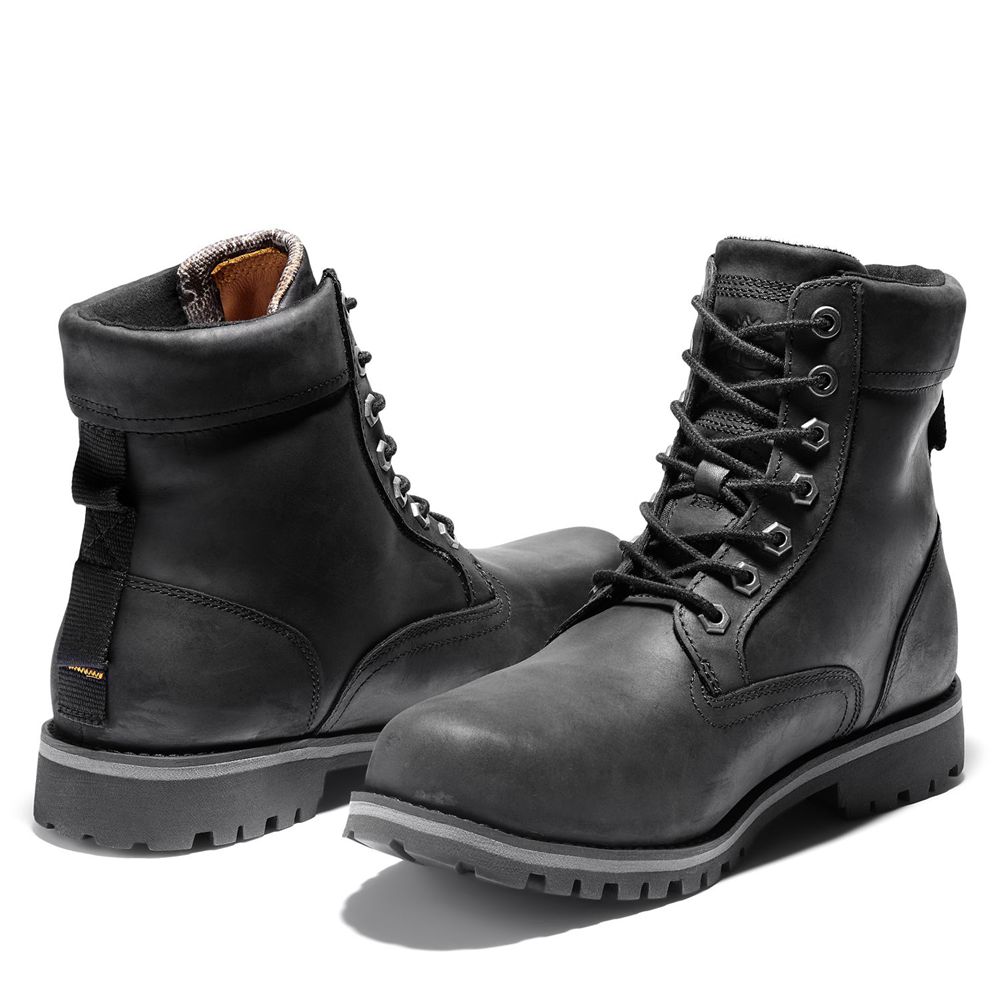 Timberland Mens 6-Inch Boots Rugged Waterproof II - Black - India RY2803791